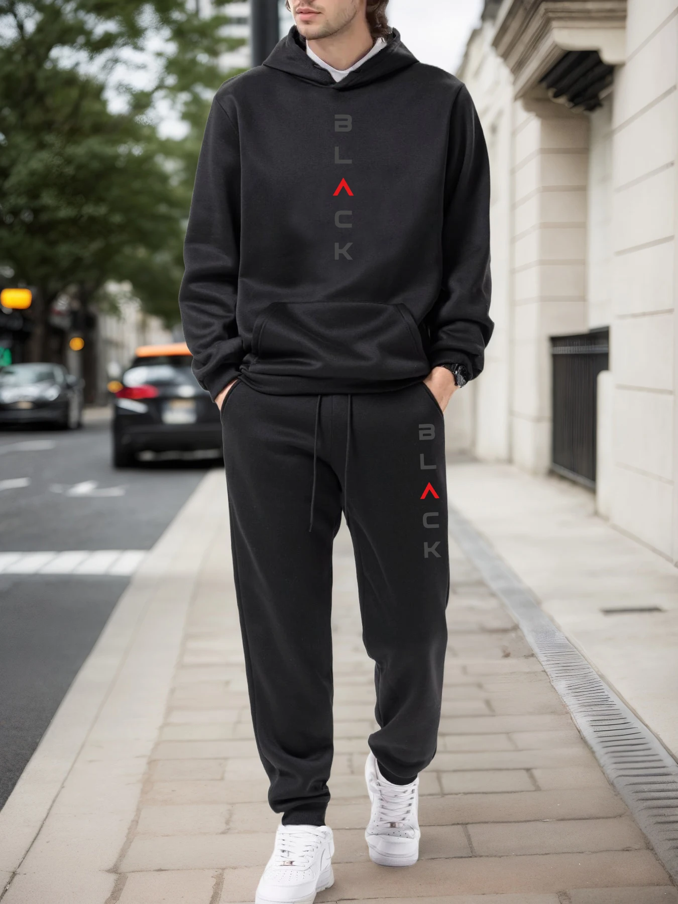 Mens Fashion Casual 2026 - Fashion Mens Tracksuit Casual Hooded Sweatshirt