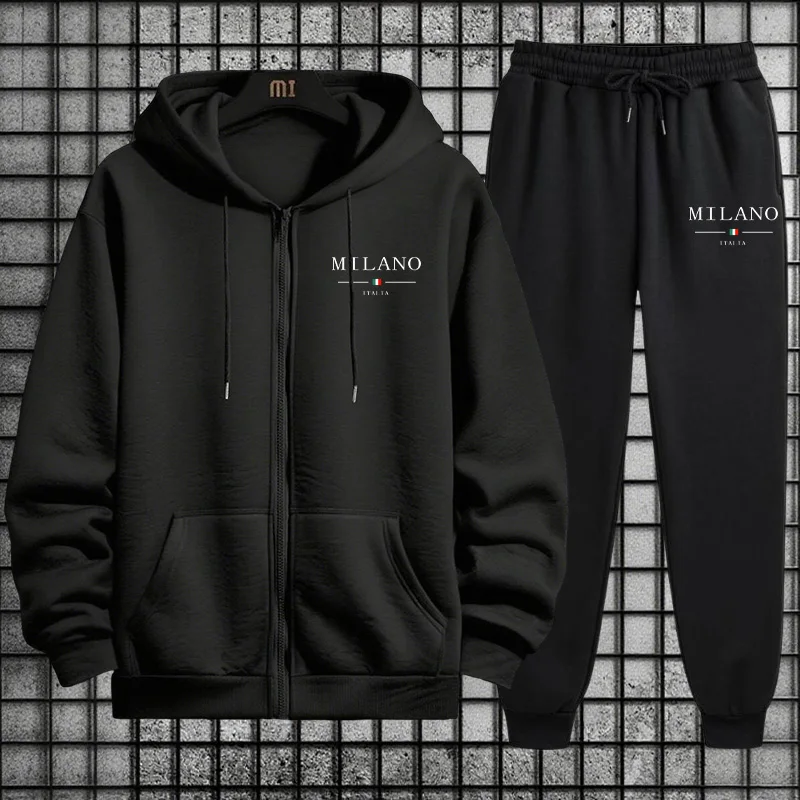 Mens Fashion Casual 2026 - Spring 2026 Men's Tracksuit Casual Simple