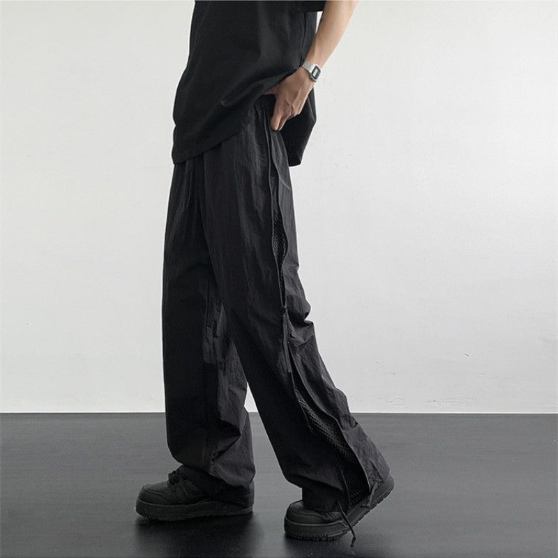 Men Fashion Korean Style - Wide Fishing Cargo Pants for Men