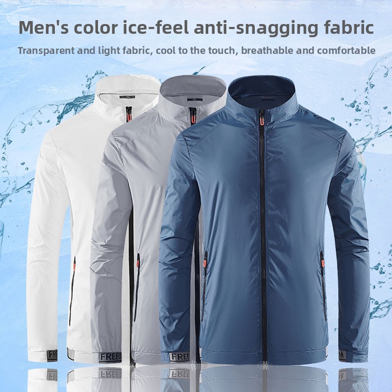 Corduroy Jacket Men - Quick Dry Sunscreen Hiking Skin Jacket