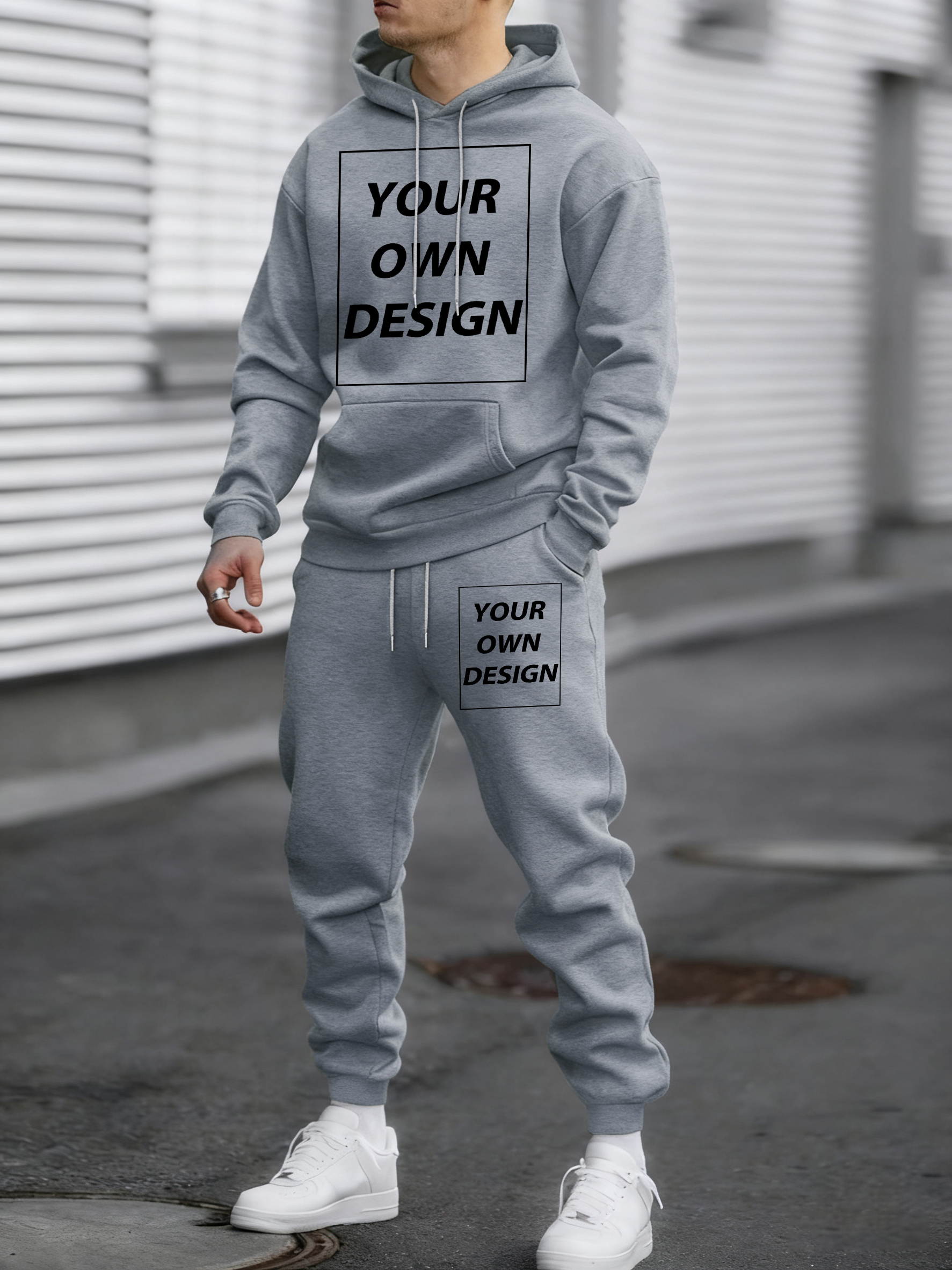 Mens Fashion Clothes - Spring Autumn Hoody Set Customized Logo