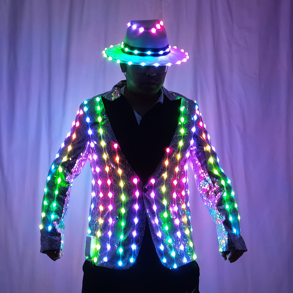 Full Color LED Sequins Fashion - Men'S Fashion For 60 Year Old review and price