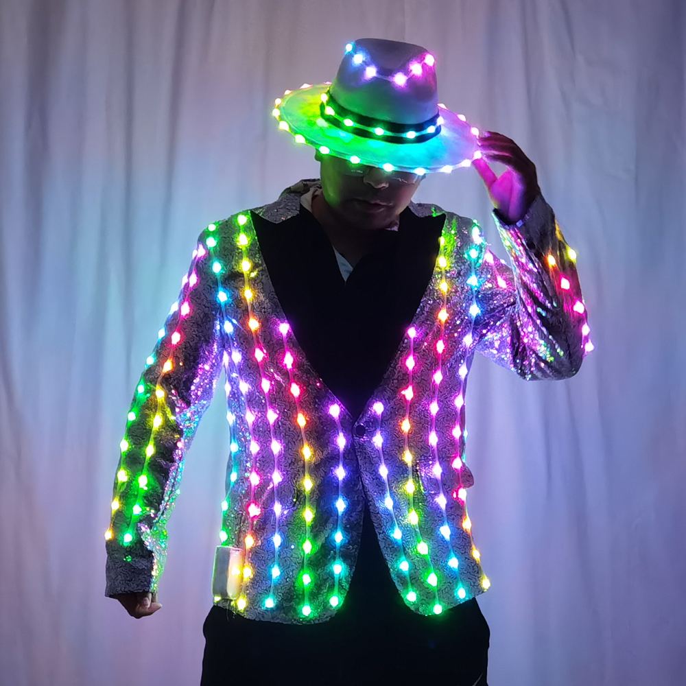 Full Color LED Sequins Fashion - Men'S Fashion For 60 Year Old review and price
