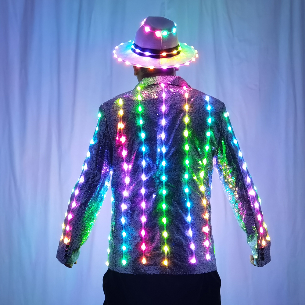 Full Color LED Sequins Fashion - Men'S Fashion For 60 Year Old review and price