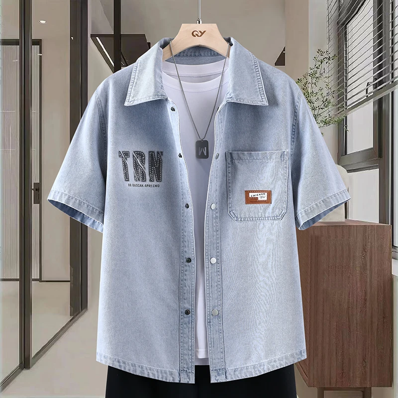 Men's Thin Denim Shirt New Sum - Mens Fashion Denim review and price