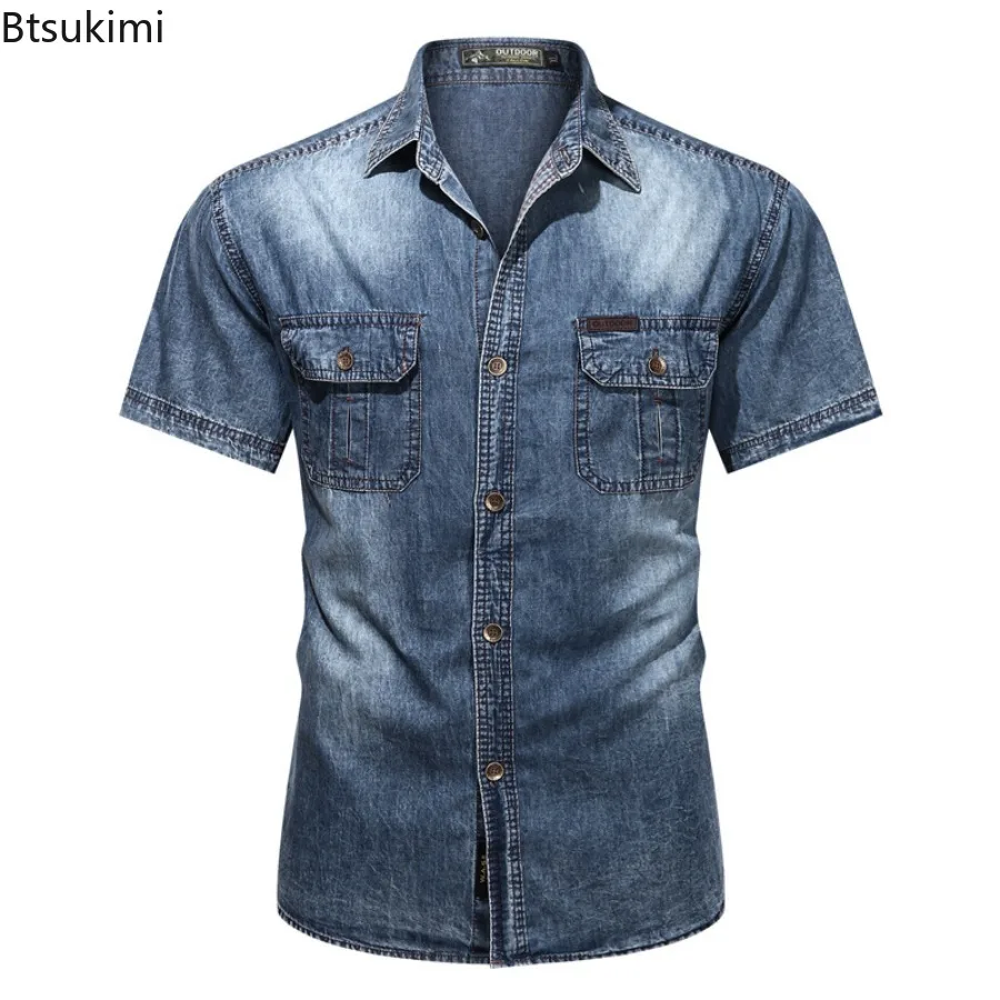2026 New Men's Denim Shirts Sp - Jeans Shirt Fashion For Men review and price