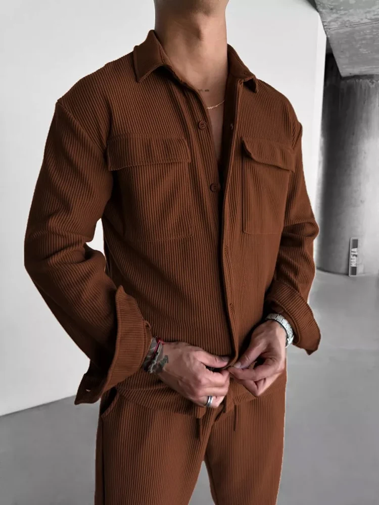 2025 Spring Casual Mens Two Pi - Corduroy Jacket Men review and price