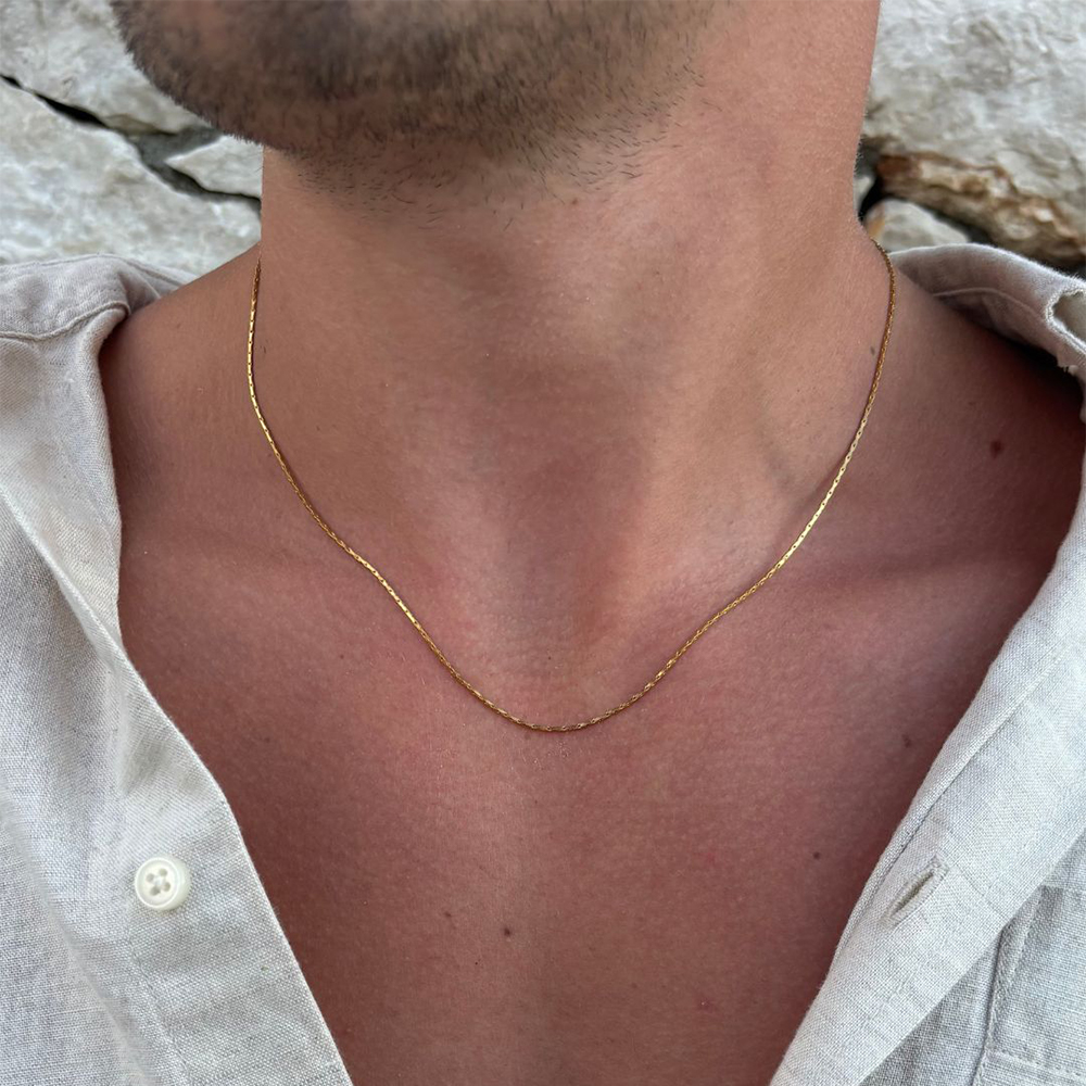eManco New Wire Chain Necklace - Men'S Fashion For 60 Year Old review and price