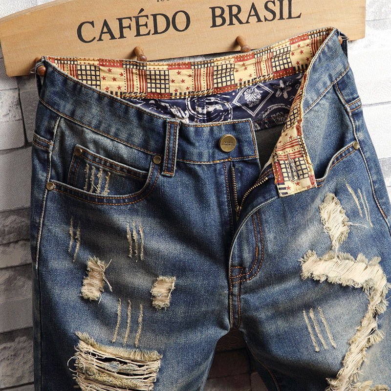 Ripped Hip-hop Denim Shorts Me - Men'S Fashion Jeans review and price