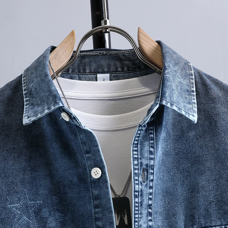 Men's Thin Denim Shirt New Sum - Mens Fashion Denim review and price