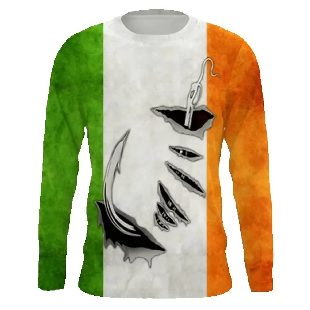 Fashionable Bass Pattern Crew  - Mens Fashion Clothes review and price