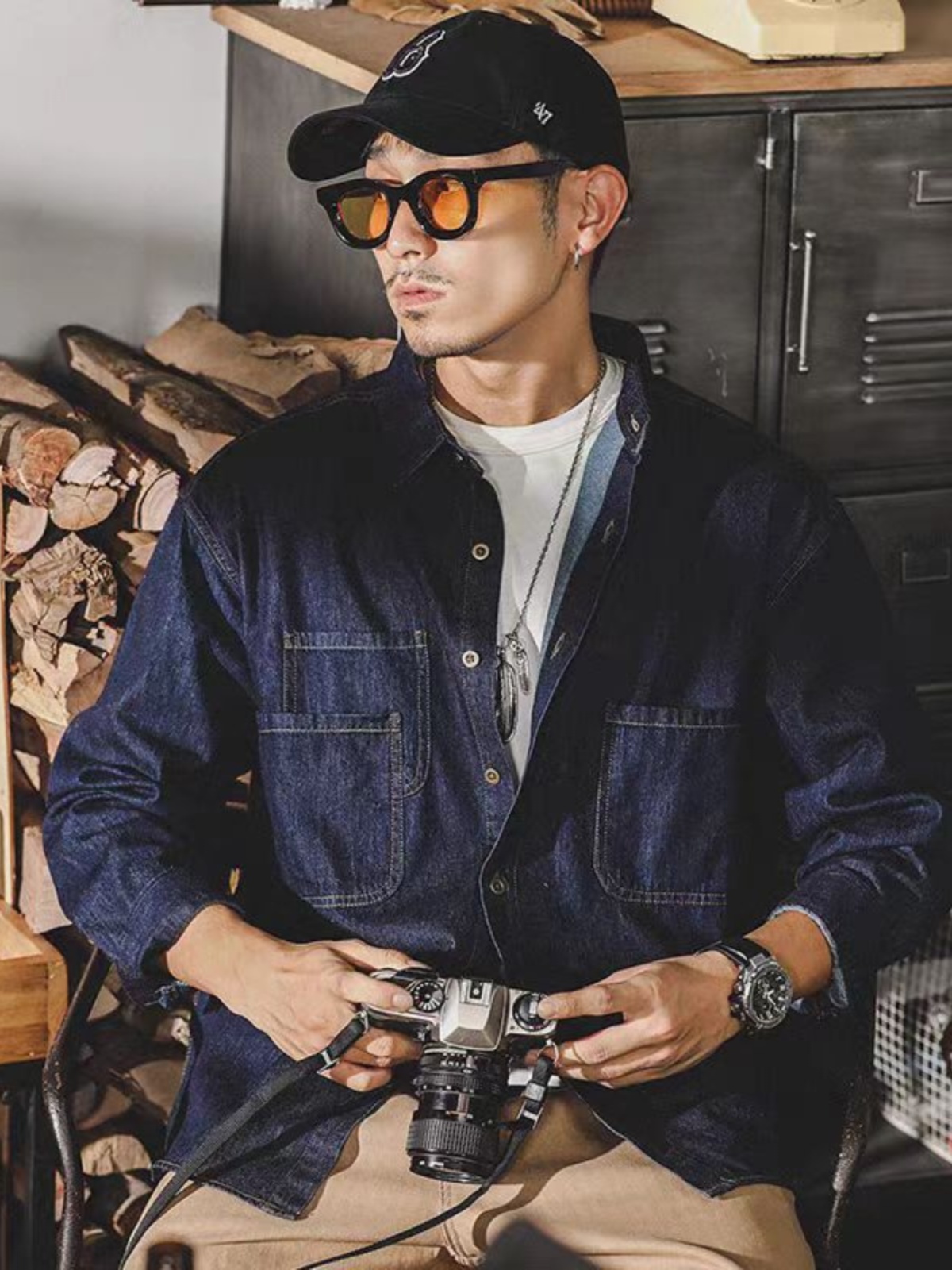 Mens American Retro Denim Jack - Mens Fashion Denim review and price