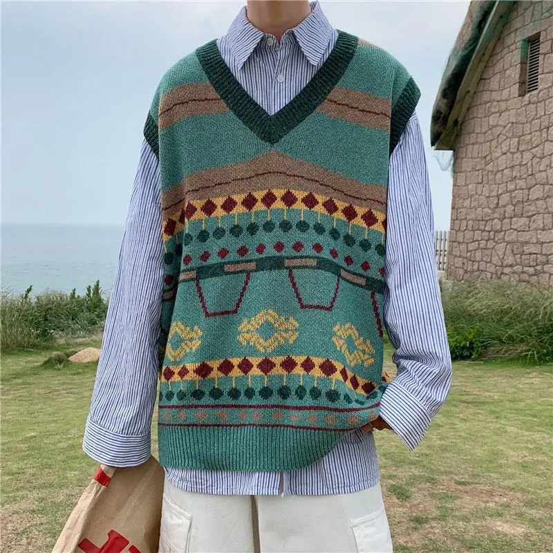 Waistcoat Korean Fashion Knit  - Men'S Fashion Reviews review and price