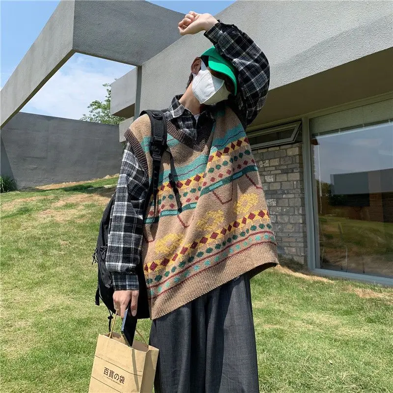 Waistcoat Korean Fashion Knit  - Men'S Fashion Reviews review and price