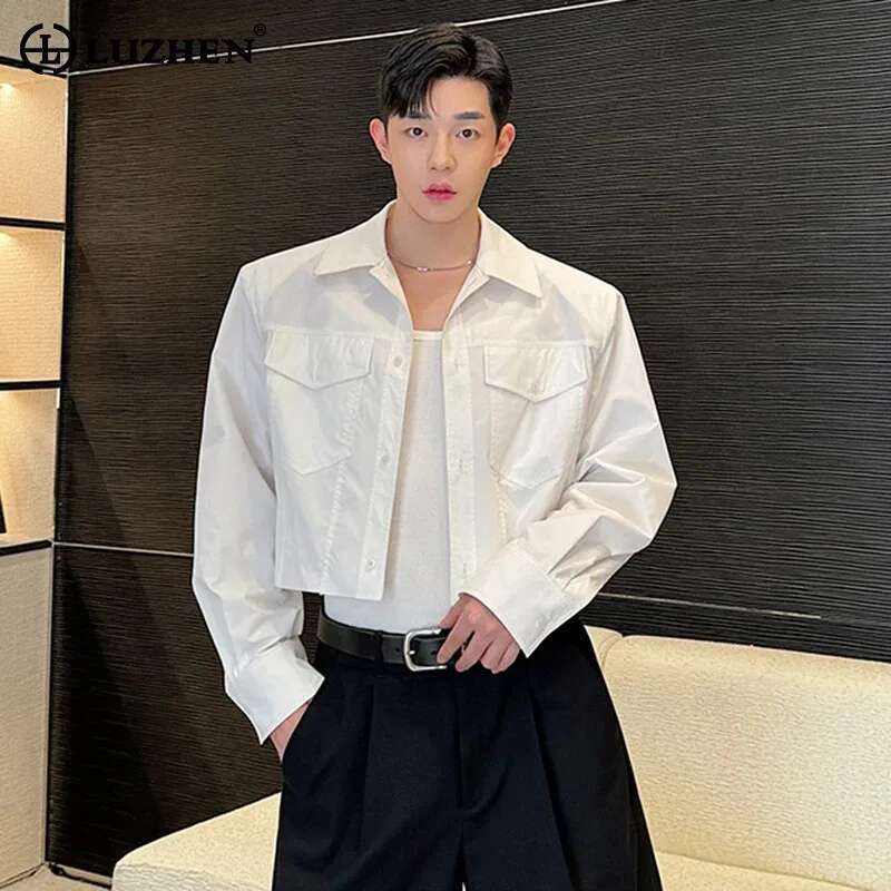 LUZHEN Jackets Design Solid Co - Men'S Fashion Reviews review and price