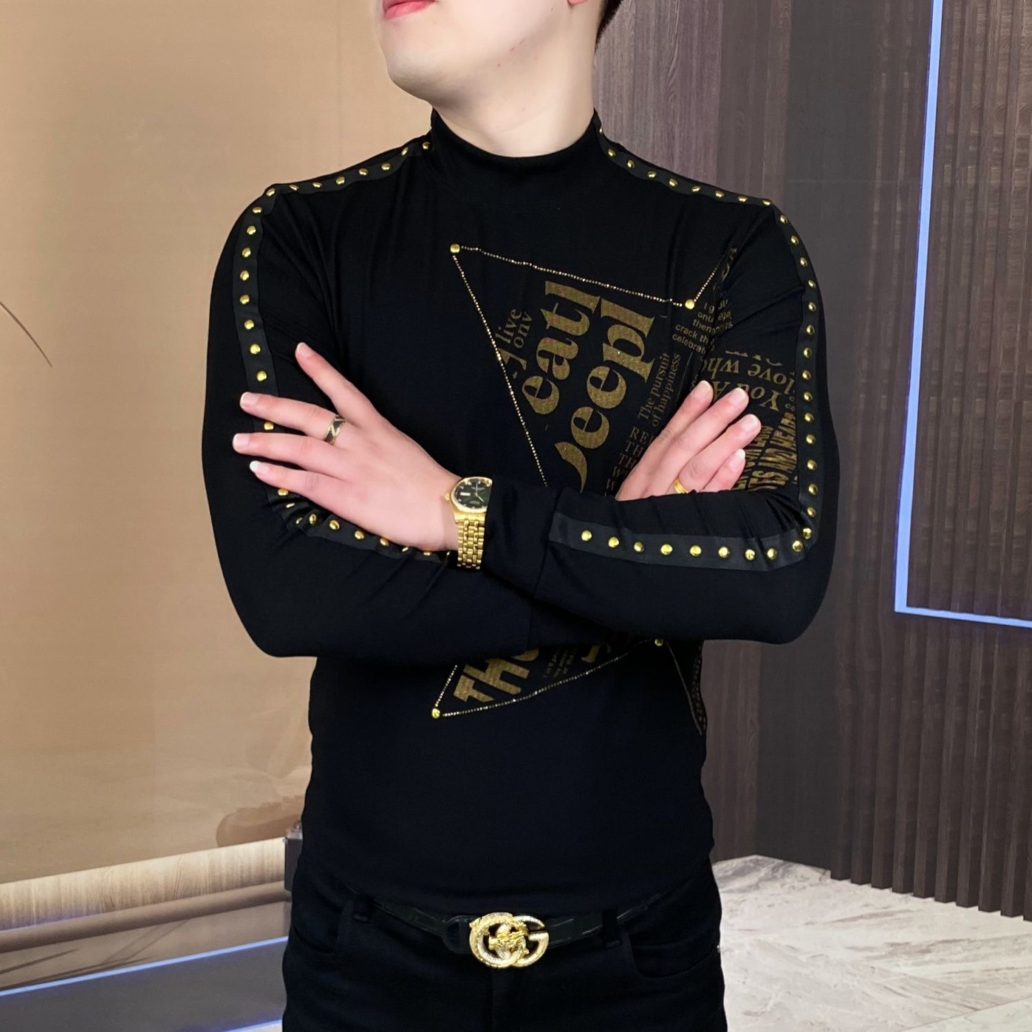 New long-sleeved tops for fash - Mens Fashion Clothes review and price