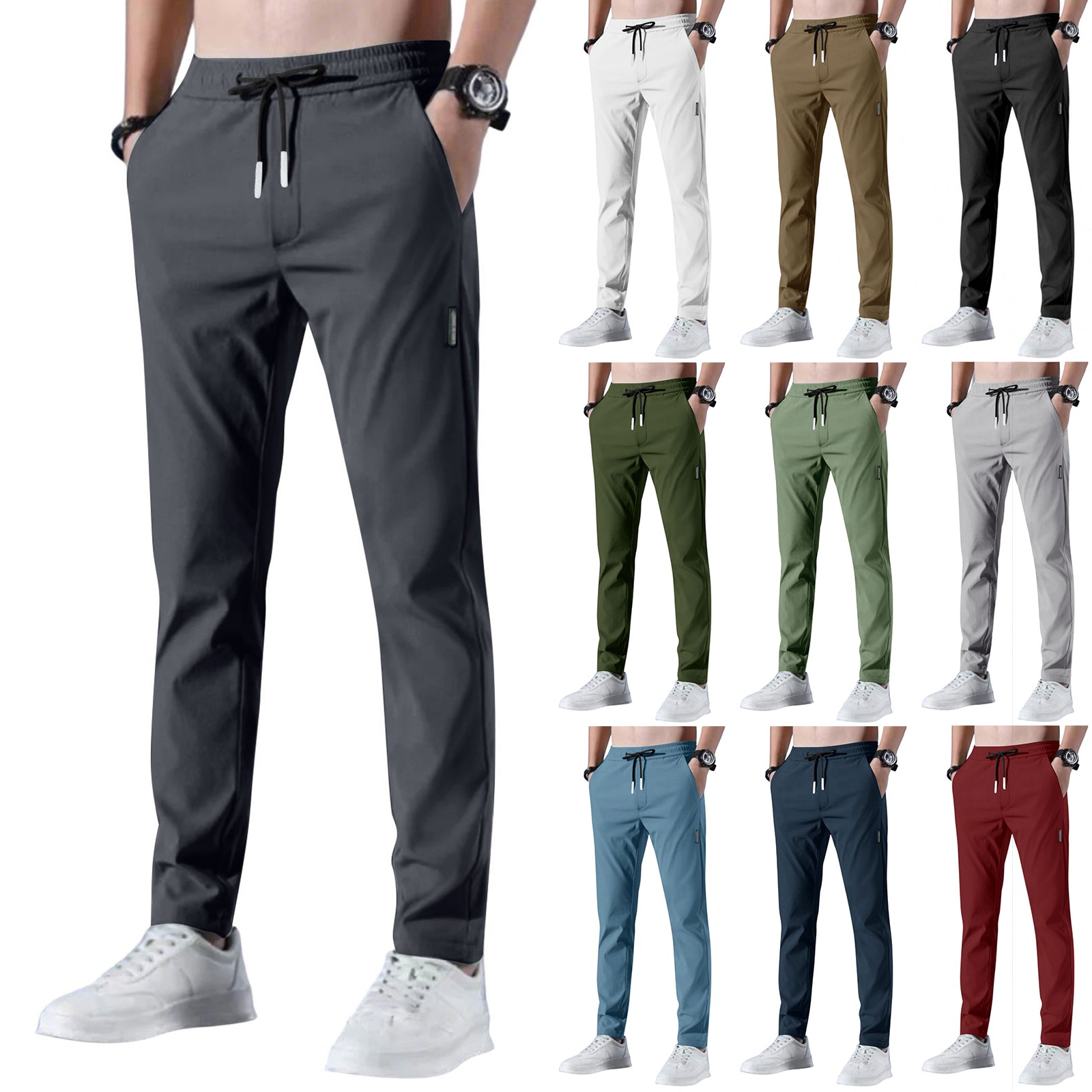 Men'S Loose Trousers Summer Sl - Men Fashion Korean Style review and price