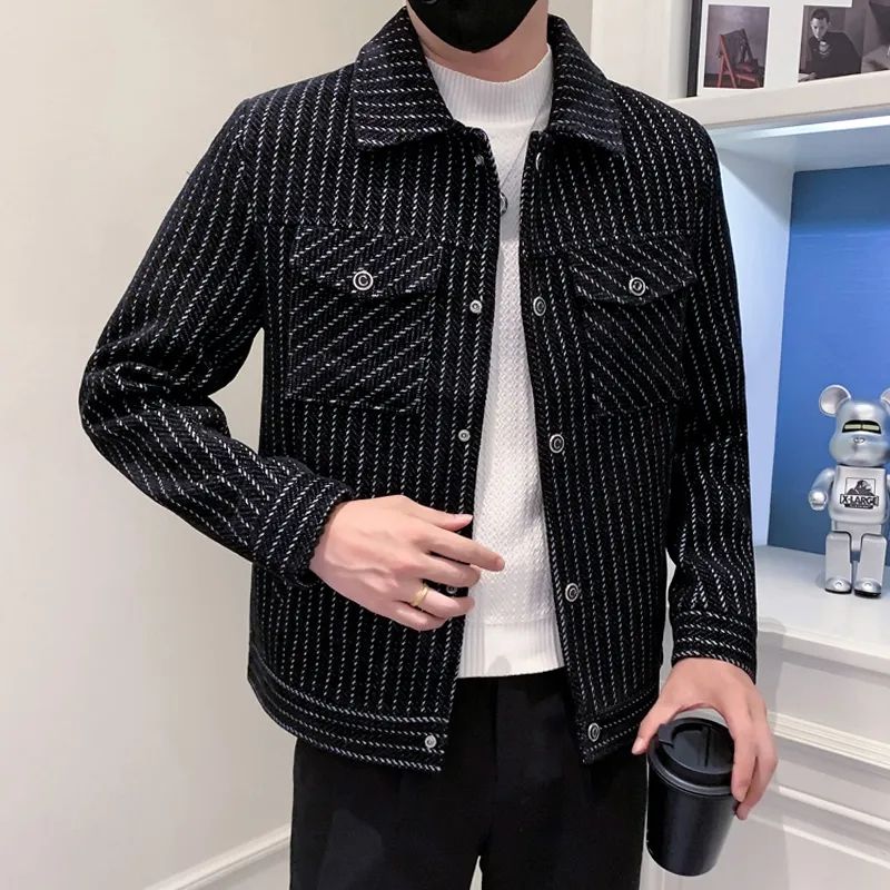 Male Wool & Blends Coats Strip - Men'S Fashion Reviews review and price