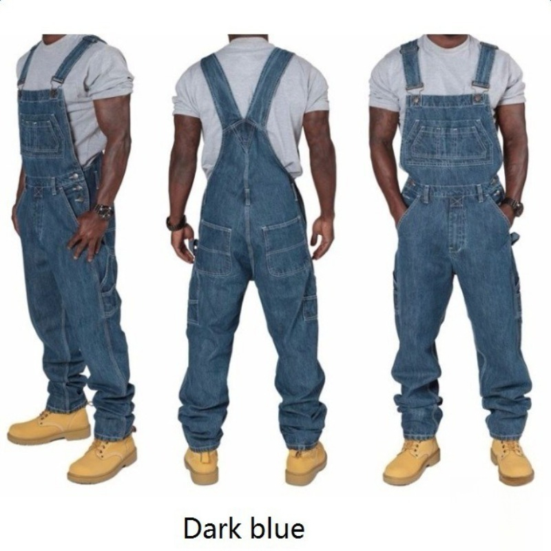 Mens Ripped Denim Overalls wit - Mens Fashion Denim review and price