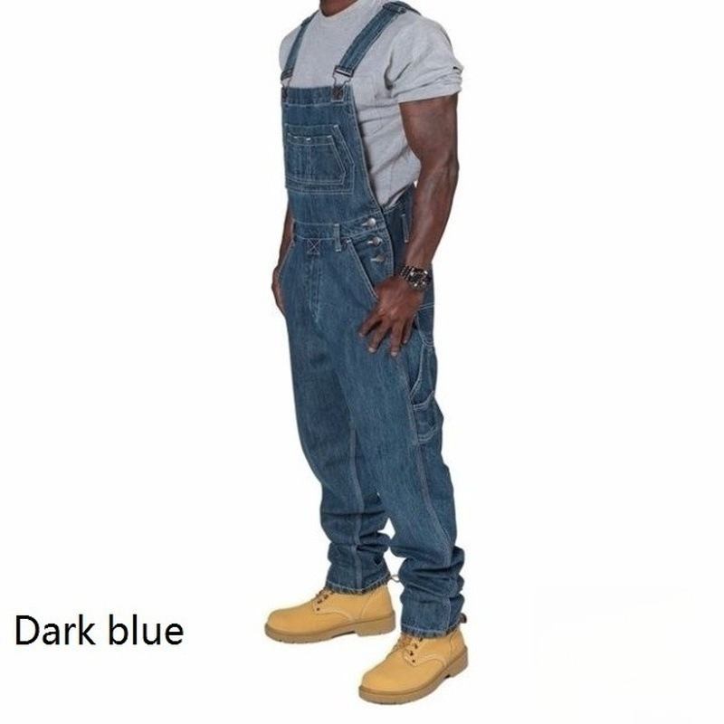 Mens Ripped Denim Overalls wit - Mens Fashion Denim review and price