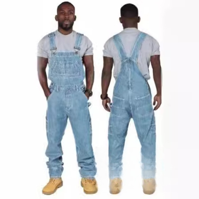 Mens Ripped Denim Overalls wit - Mens Fashion Denim review and price
