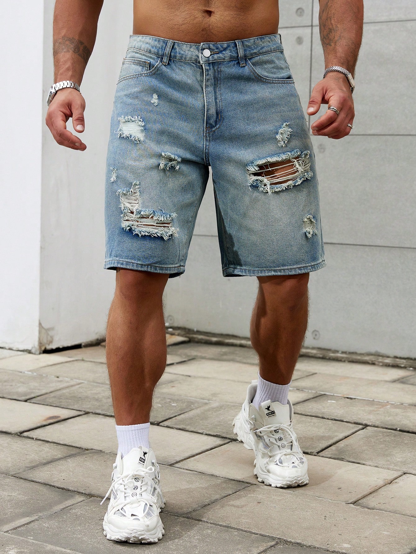 New Fashion Mens Ripped Short  - Men'S Fashion Jeans review and price