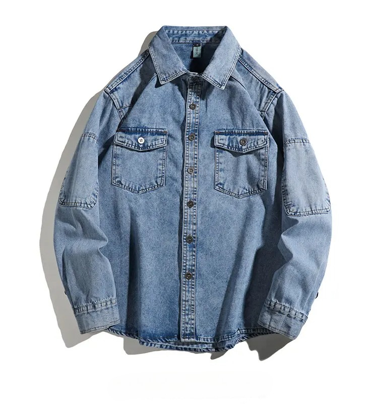 Streetwear Mens Denim Shirts F - Jeans Shirt Fashion For Men review and price