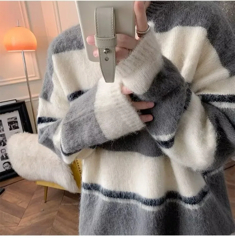 Striped Ladies Sweater Autumn  - Men'S Fashion For 70 Year Old review and price