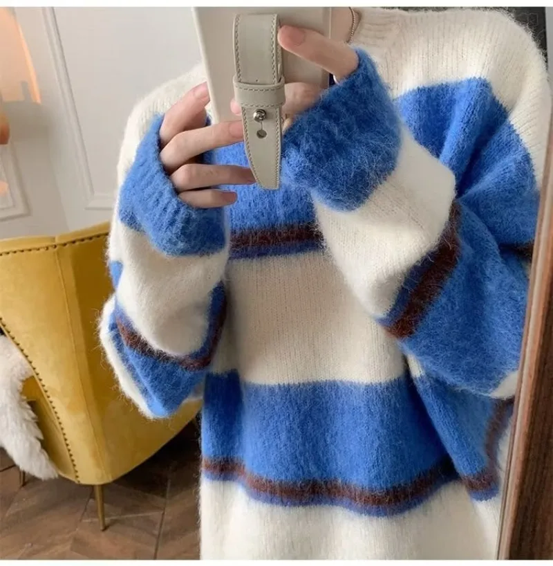 Striped Ladies Sweater Autumn  - Men'S Fashion For 70 Year Old review and price