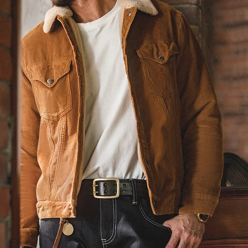 Maden Vintage Men's Faux Sherp - Corduroy Jacket Men review and price