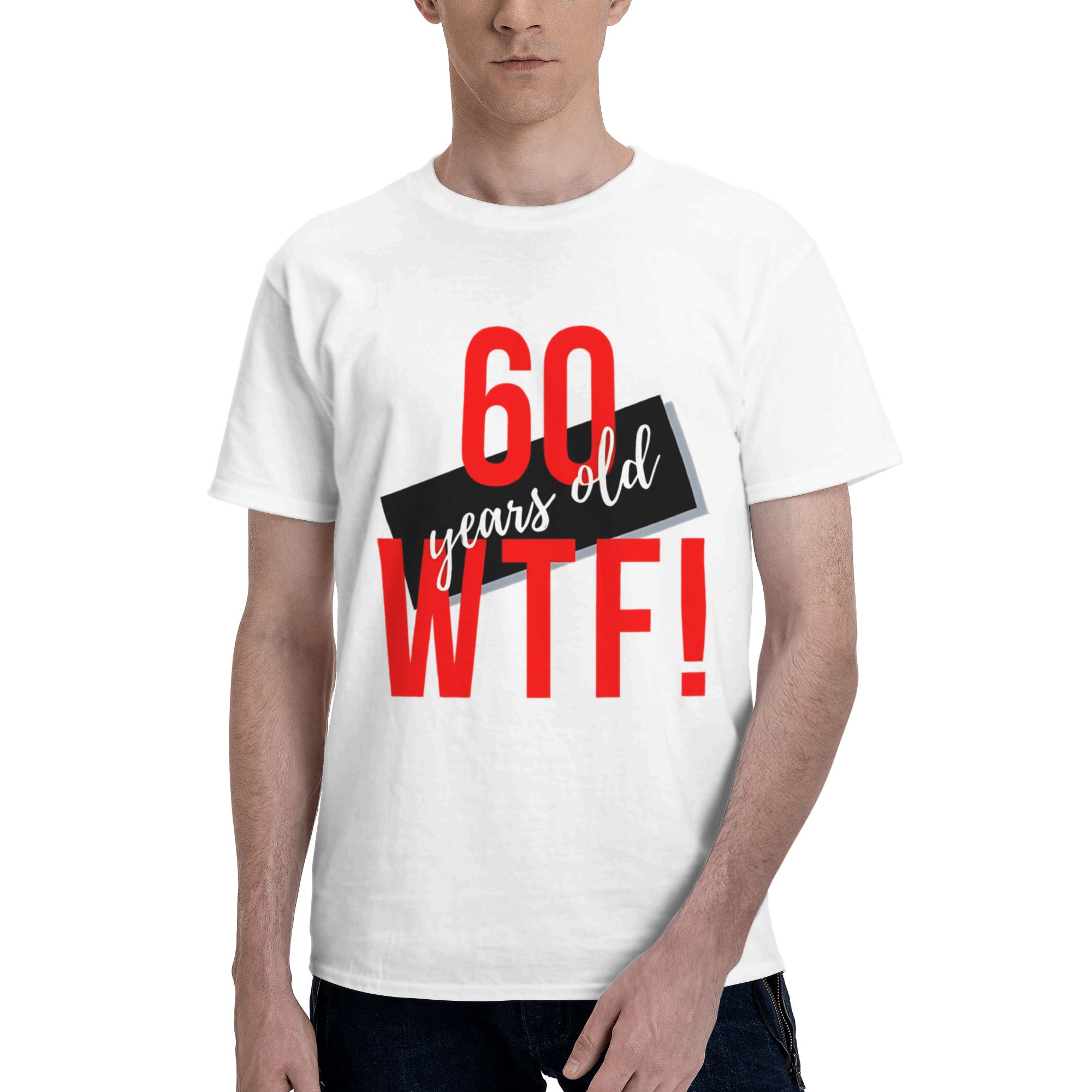 60 Years Old WTF Men's T Shirt - Men'S Fashion For 60 Year Old review and price