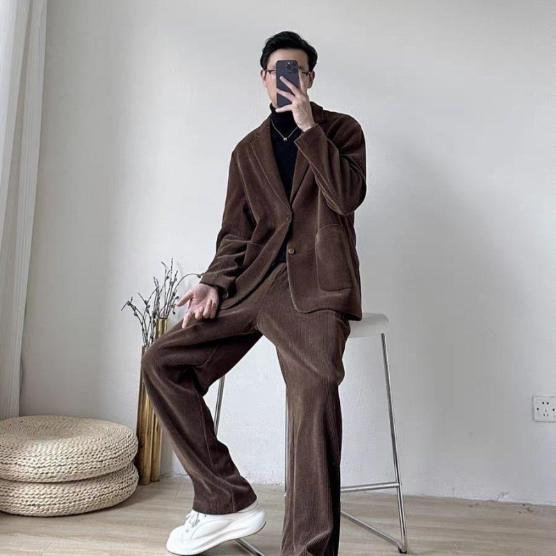 Premium Corduroy Suit Maillard - Corduroy Jacket Men review and price
