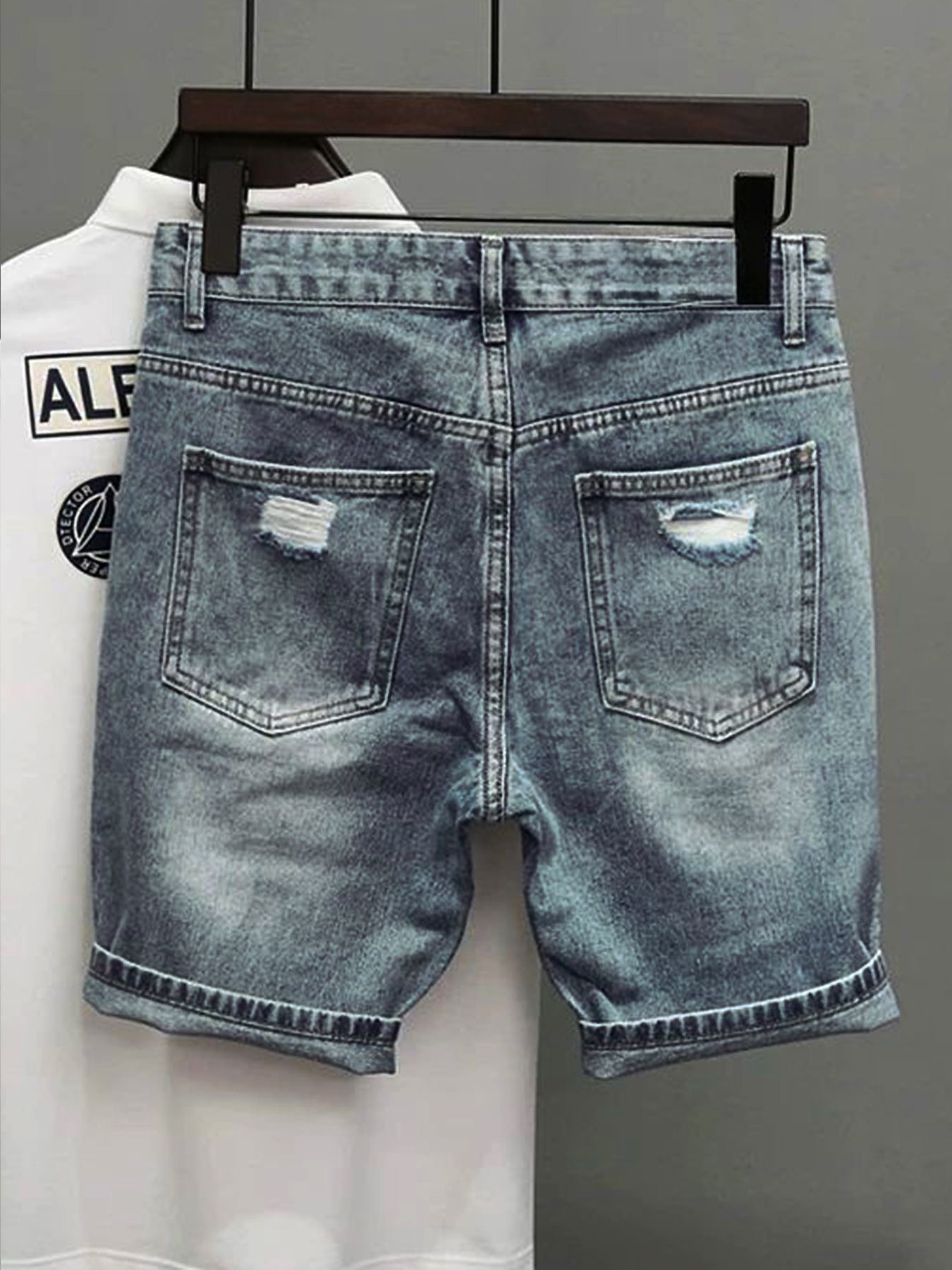 Light Blue Denim Shorts Men's  - Mens Fashion Denim review and price