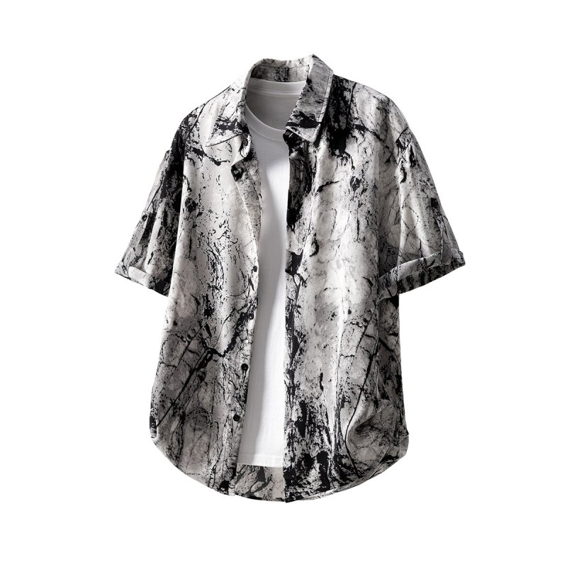 Fashionable Short Sleeve Shirt - Men Fashion Korean Style review and price