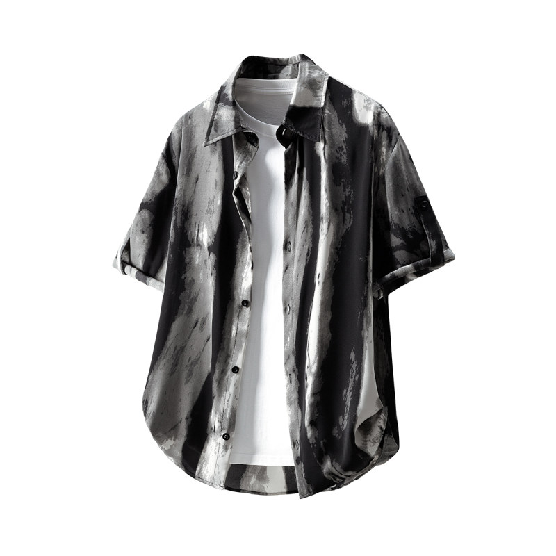 Fashionable Short Sleeve Shirt - Men Fashion Korean Style review and price