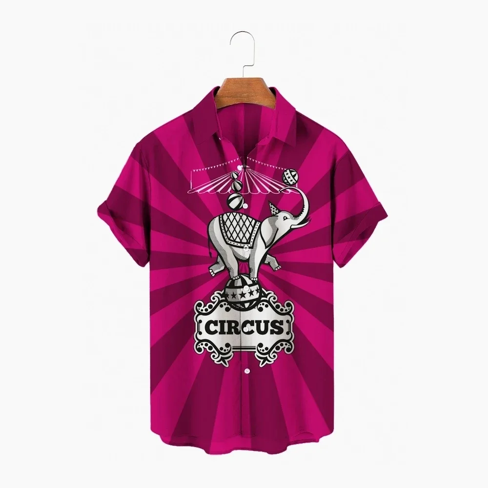 Circus Clown Hawaiian Fashion  - Jeans Shirt Fashion For Men review and price