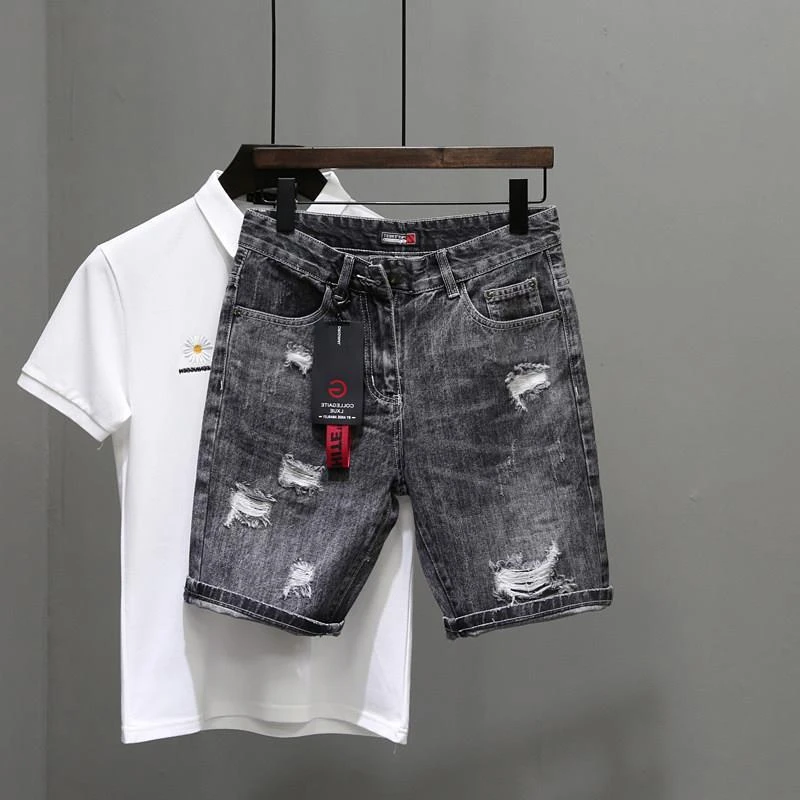 Men's Short Jeans Pants Black  - Mens Fashion Denim review and price